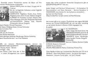 Booklet Jubil&auml;ums CD 1999-2000
