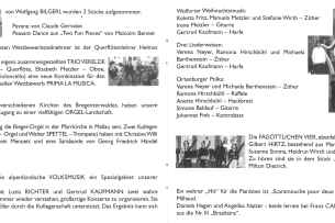 Booklet Jubil&auml;ums CD 1999-2000
