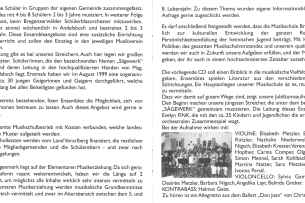 Booklet Jubil&auml;ums CD 1999-2000