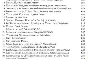 Booklet Jubil&auml;ums CD 1999-2000