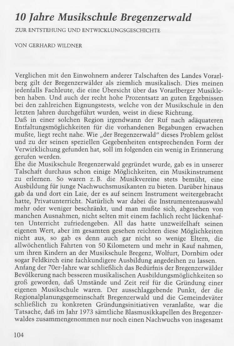 Bregenzerwaldheft 1984