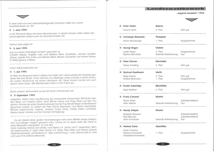 Festschrift 20 Jahre 1994