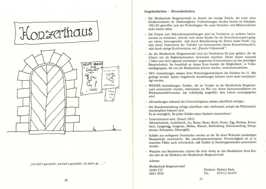 Wissenswertes 1982