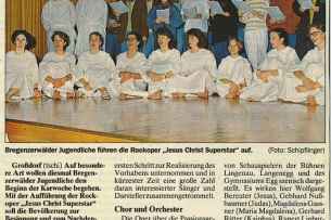 Auff&uuml;hrung Jesus Christ Superstar 1991