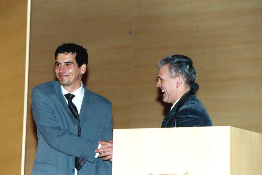 Ehrung Obmann Leo Weidinger 2004