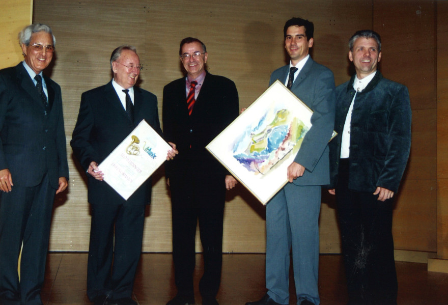 Ehrung Obmann Leo Weidinger 2004