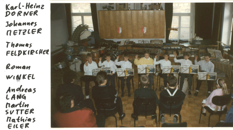 Klassenabend Schlagzeug 1990