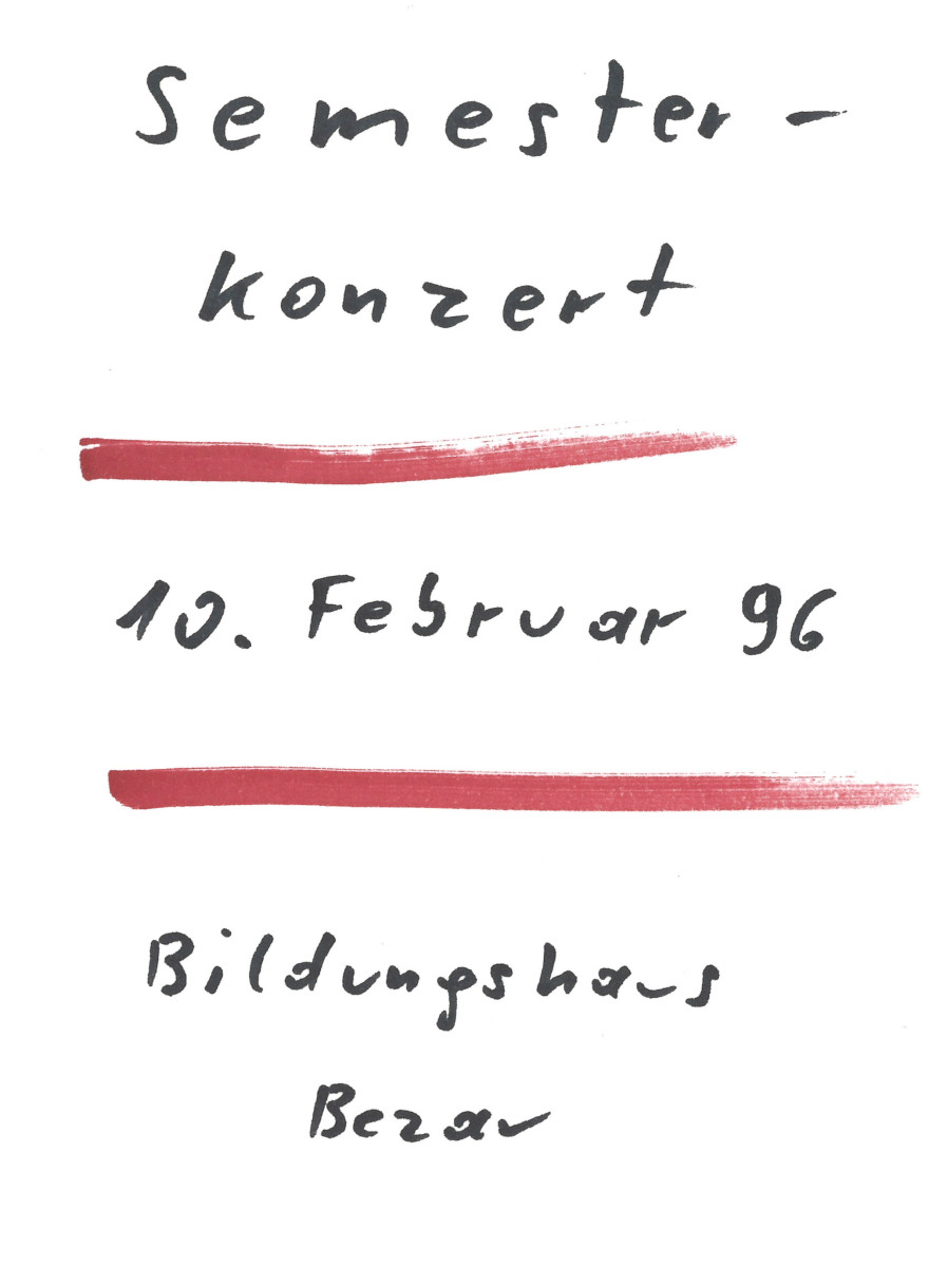 Semesterkonzert 1996
